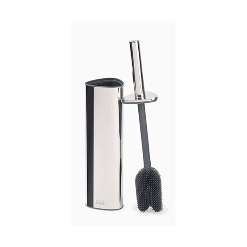 Joseph Joseph 70583, Flex 360 Luxe Toilet Brush with Stainless