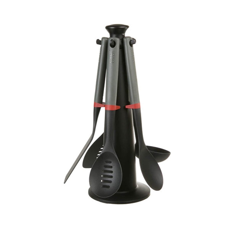 Joseph Joseph, JJ DUO80040, Duo 5-Piece Utensil Set and Stand