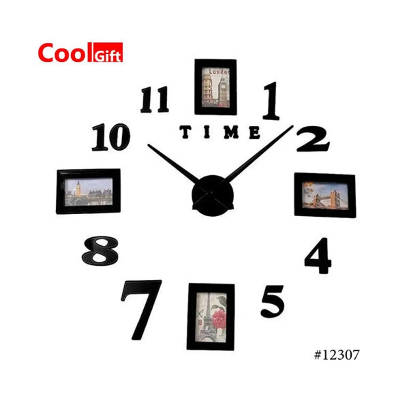 DIY Wall Clock 3D Mirror, Frames & Number ZH1719 – 12307