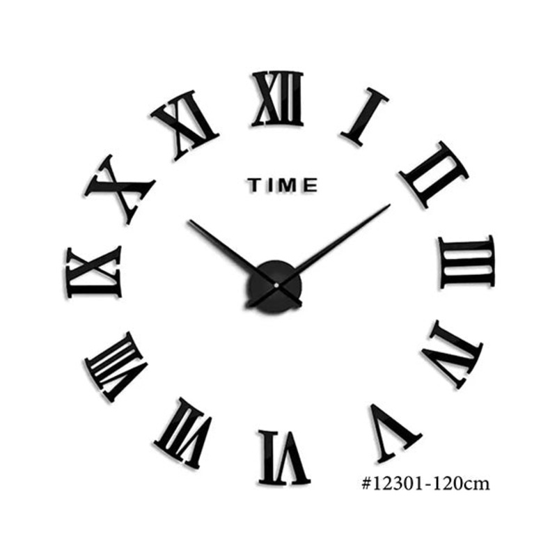 DIY Wall Clock 3D Mirror, Roman Number ZH019 – 12301