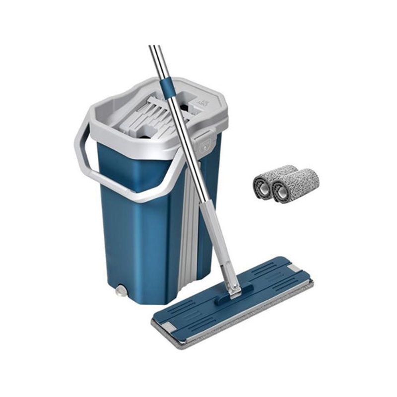 Free Hand Washing Magic Automatic Spin Mop+2 Washable Microfiber Pads – 11682
