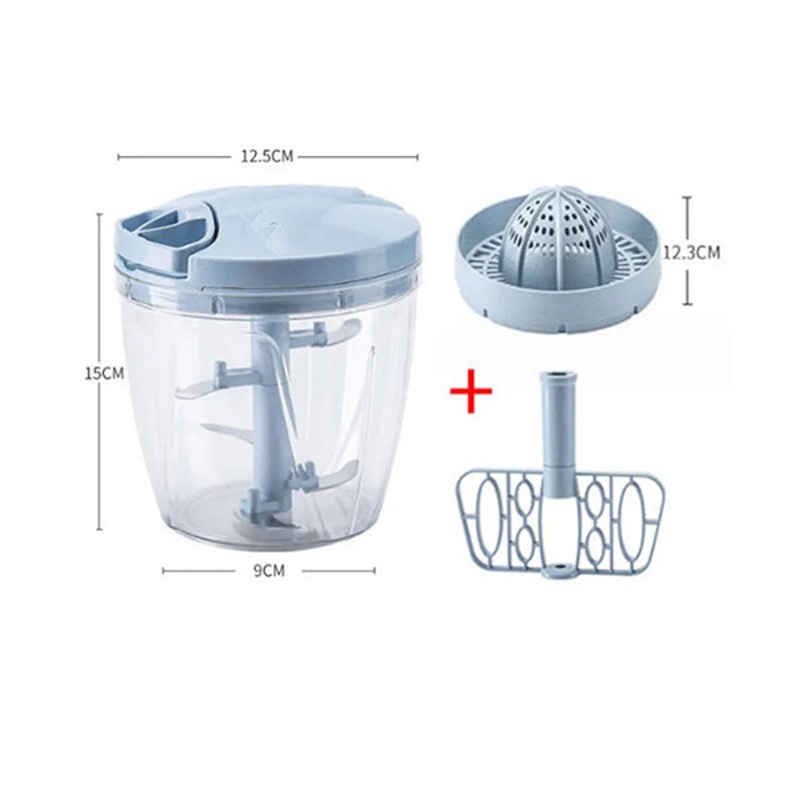 Hand Chopper 5 Blades 900Ml, Juicer, and Whisker Blade – 10564