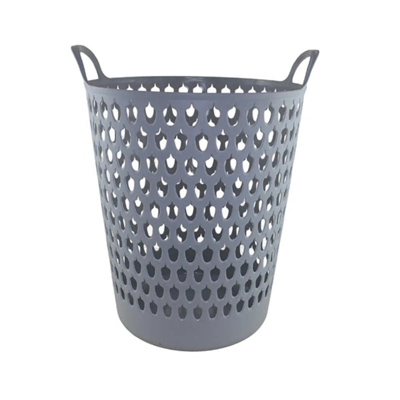 High Flexible Laundry Basket with Handles and Lid – 11756