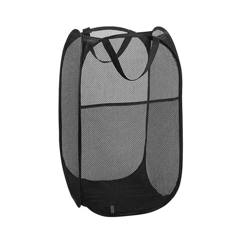 Laundry Basket with Side Pocket and Handles Size: L36 x W36 x H58Cm – 12107