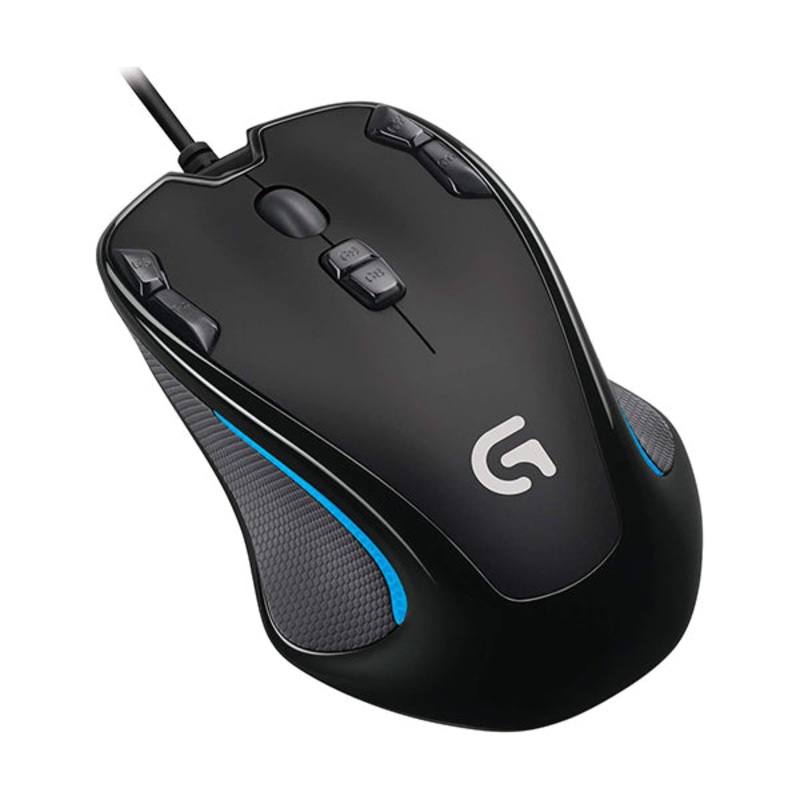 Logitech, G300s Optical Ambidextrous Gaming Mouse, 9 Programmable Buttons, Onboard Memory – 910-004346