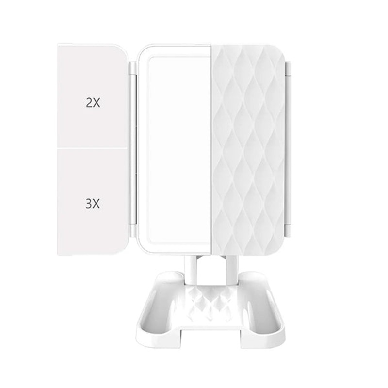 Makeup Mirror Trifold with LED light – 11938