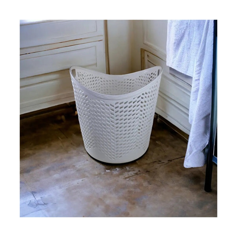 Oval Flexible Laundry Basket with Handles – 11757
