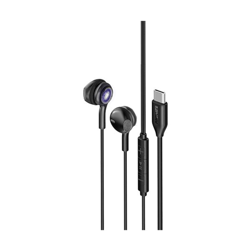 Promate, Earphones with USB-C Connector – LUMIBUDS-C