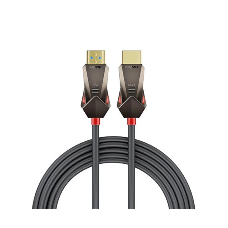 Promate, ProLink4K60-15M HDMI Slim Cable 15m with 3D Support, 18Gbps, Ethernet Support – PROLINK4K60-15M