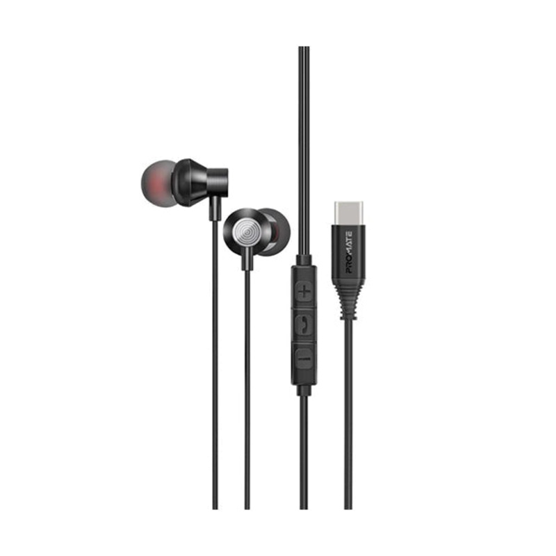 Promate, Silken-C Ergonomic In-Ear USB-C Wired Stereo Earphones