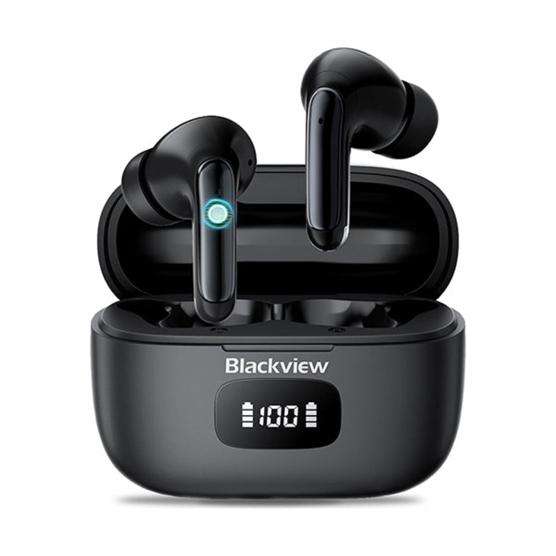 Blackview AirBuds 8 Wireless Earbuds, Wireless Headphones Bluetooth 5.3 Headphones, NEW Bluetooth Earphones in Ear Deep Bass Noise Cancelling Bluetooth Earbuds Ear Buds IPX7 Waterproof LED Display