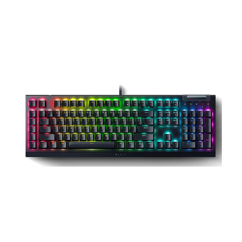 Razer, BlackWidow V4 X, Mechanical Gaming Keyboard Green Switches Tactile and Clicky – RZ03-04700100-R3M1