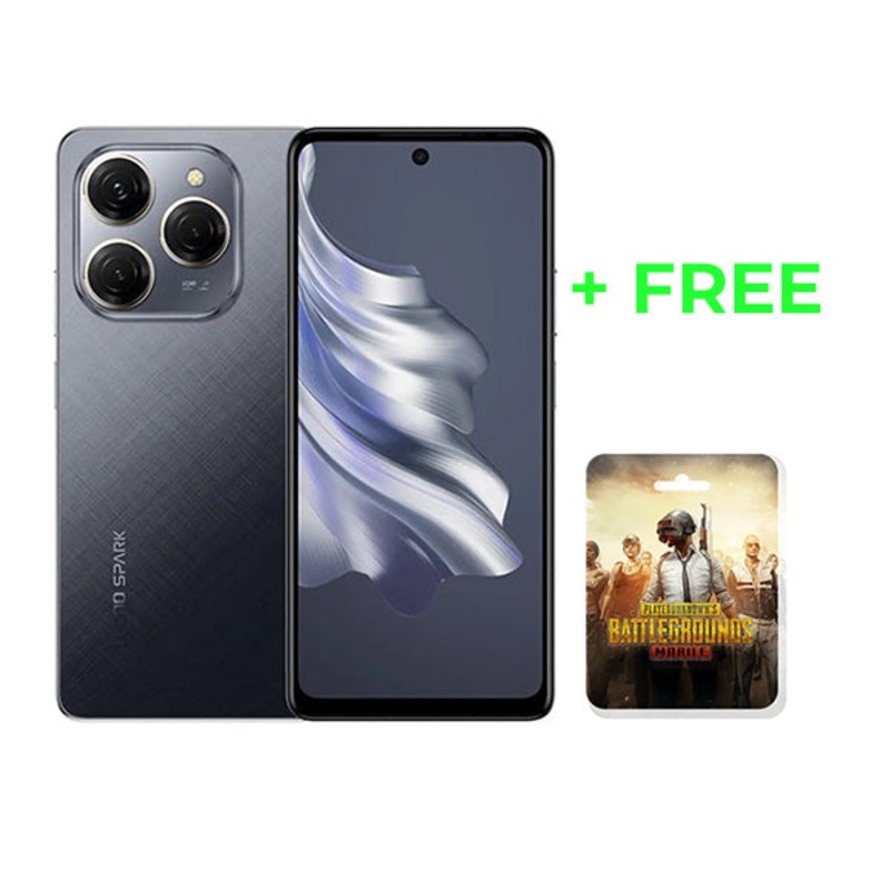 TECNO Spark 20 Pro 21GB/256GB (9GB Extended RAM) Cover and Protection Included + Free PUBG Mobile 60 UC Voucher + 100 Days Screen Replacement Warranty