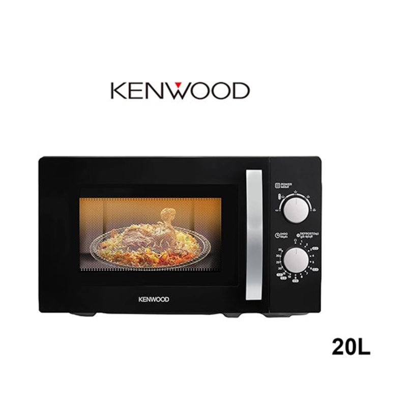 Kenwood 20L Microwave Oven with 5 Power Levels, Defrost Function, 35 Minutes Timer 700W MWM20.000BK