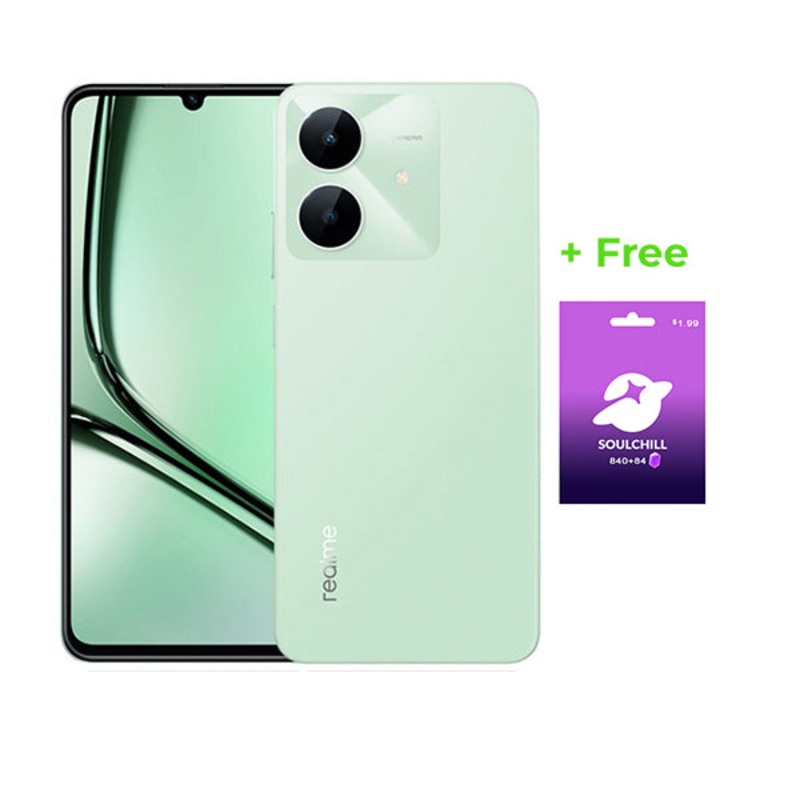 Realme Note 60x 12GB/128GB (8GB Extended RAM) + Free Soulchill 840 + 84 Free Crystals Voucher + 120 Days Screen Replacement Warranty