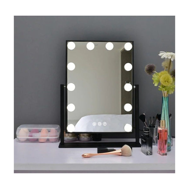Makeup Mirror with Light, 36*48 Cm