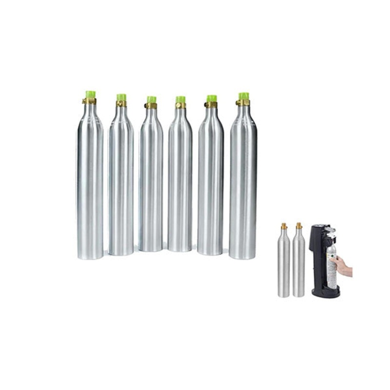 Refill for Aluminum CO2 Cylinder Gas Bottle for Sparkling Water Machine, 450G, 1Pcs