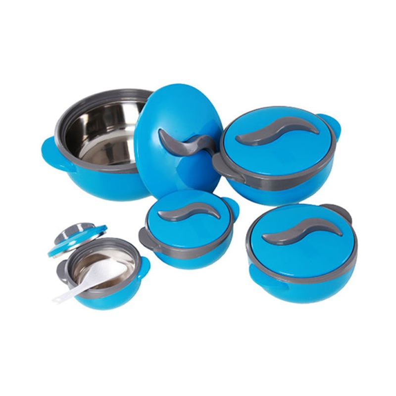 Set of 5 Round Thermal Insulating Pots for Food Storage – 97611