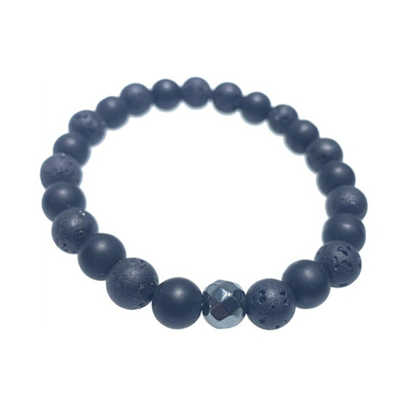 Bracelets Unisex Lava Stone Bracelet – Bra7js6M5