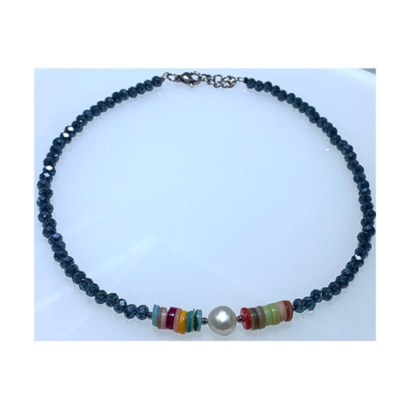 Crystal Beaded Choker Necklace for Women – CryvOLhNj