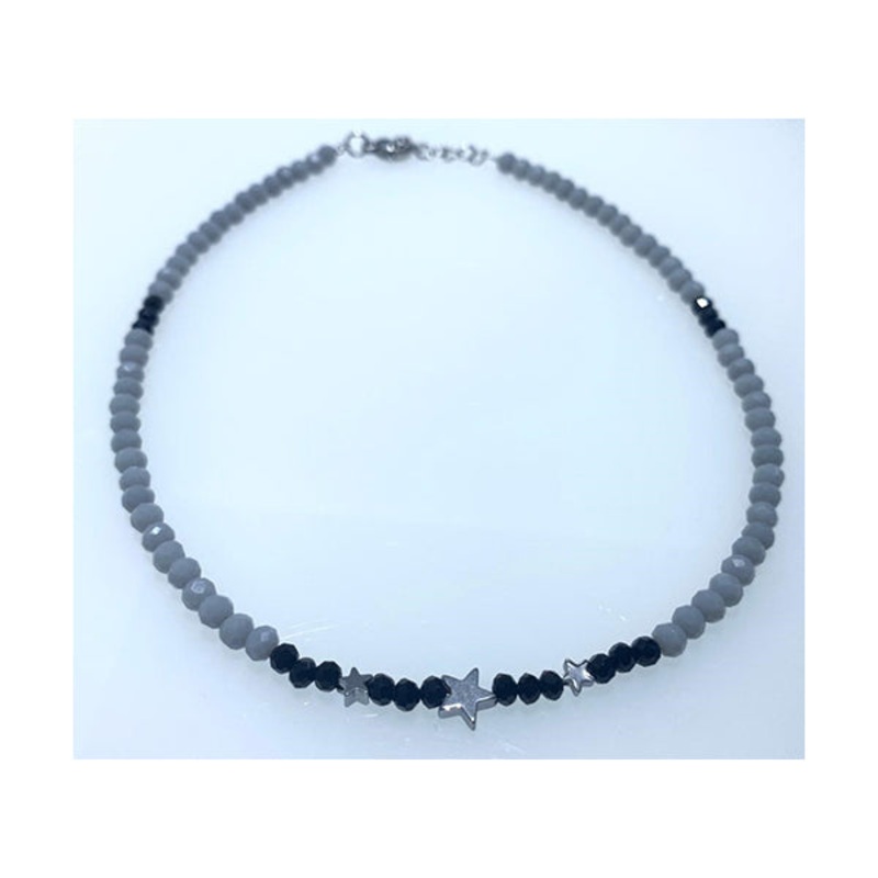 Crystal Round Beads Choker Necklace for Women – CrypGQgtE