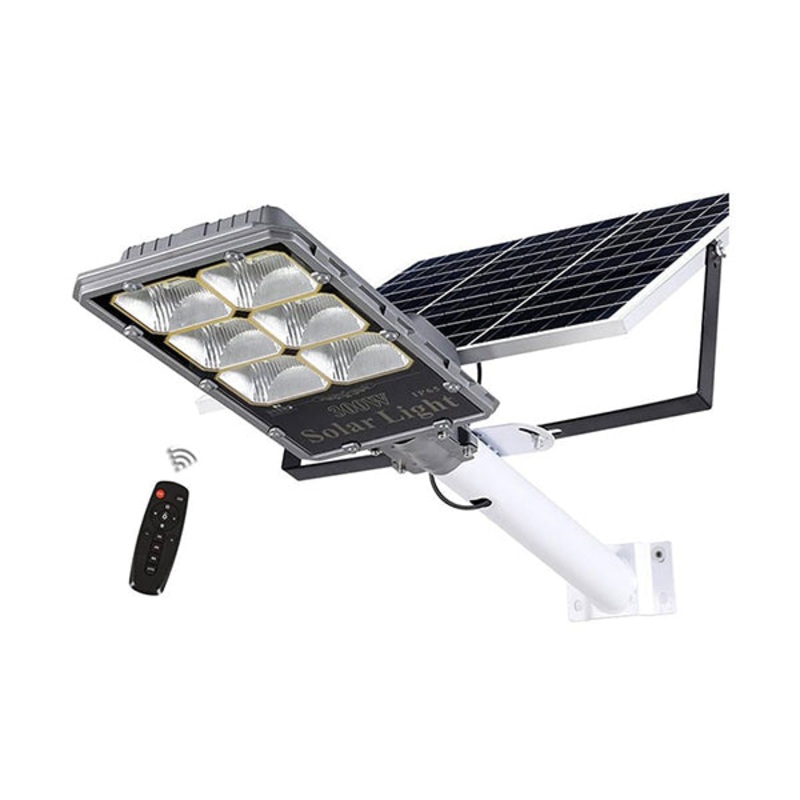 Solar Panel Solar Induction Lamp with Mounting Pole and Remote Control – M-200
