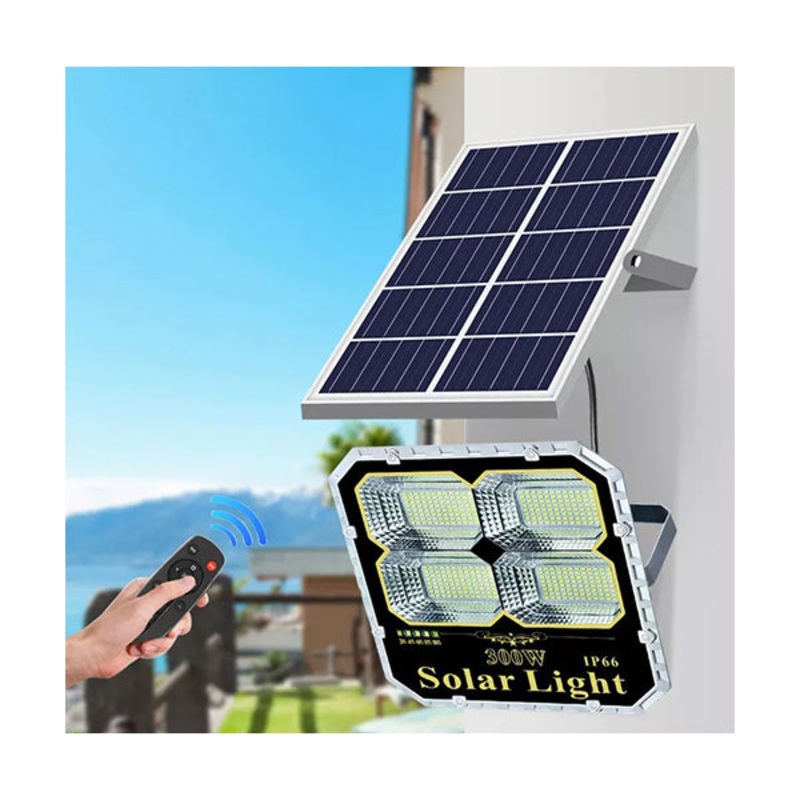 Solar Panel Waterproof Solar Flood Light With Remote Control – T-R400/3