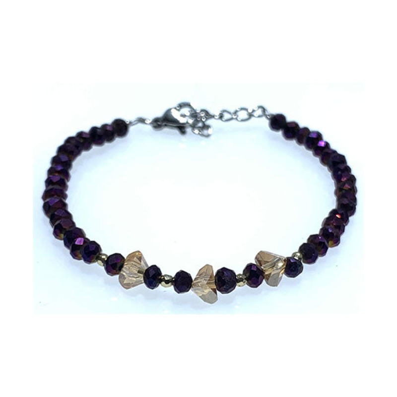 Sparkley Crystal Bracelet with Stainless Steel for Women – SpaxyWl5r