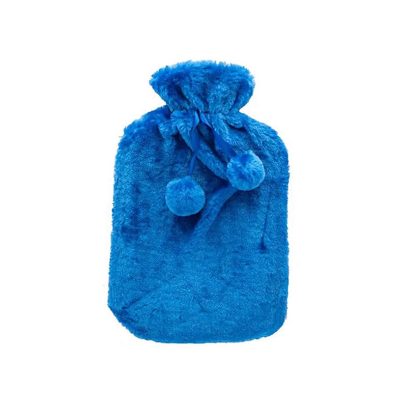 2L PVC Hot Water Bottle with Fluffy Cover L32 x W20Cm – 97432