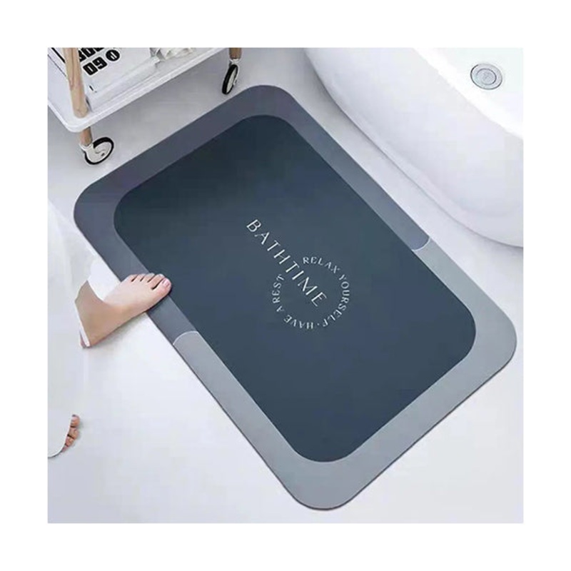 Anti-Slip Bathroom Mat Quick Drying Relax Pattern Size: L50 x W80 x T0.25Cm