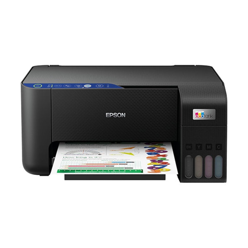 Epson, Eco Tank Home Ink Tank Printer A4, Color, 3-in-1 Printer with Wi-Fi and Smart Panel App connectivity – L3252