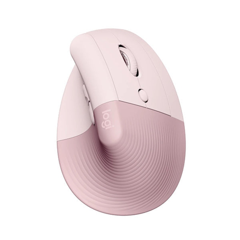 Logitech Lift Vertical Ergonomic Mouse, Wireless, Bluetooth or Logi Bolt USB Receiver, Quiet Clicks, 4 Buttons, Compatible with Windows/macOS/iPad, Laptop, PC