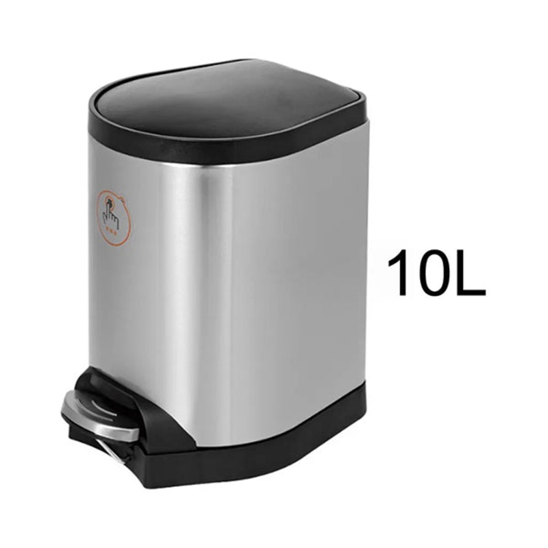 Rectangular Stainless Steel Trash Can – 12014
