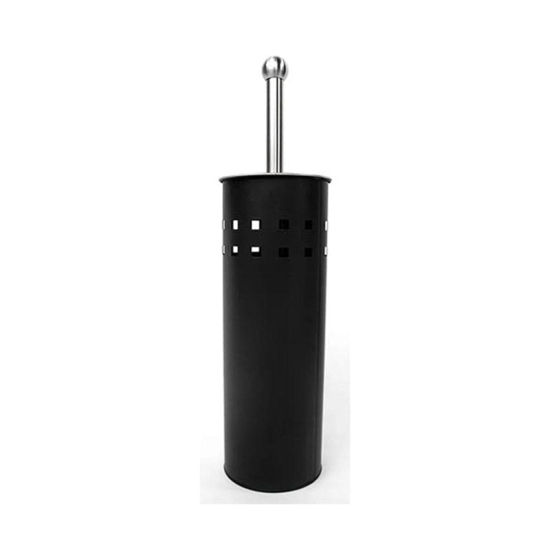 Stainless Steel Toilet Brush with Cylindrical Container Holder – 12018
