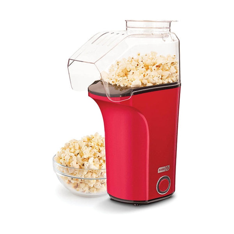 DASH Hot Air Popcorn Popper Maker with Measuring Cup to Portion Popping Corn Kernels – DAPP150V2RD04
