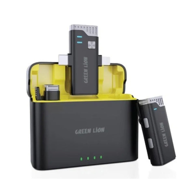 Green Lion 3-in-1 360 Microphone USB-C Lightning and Aux