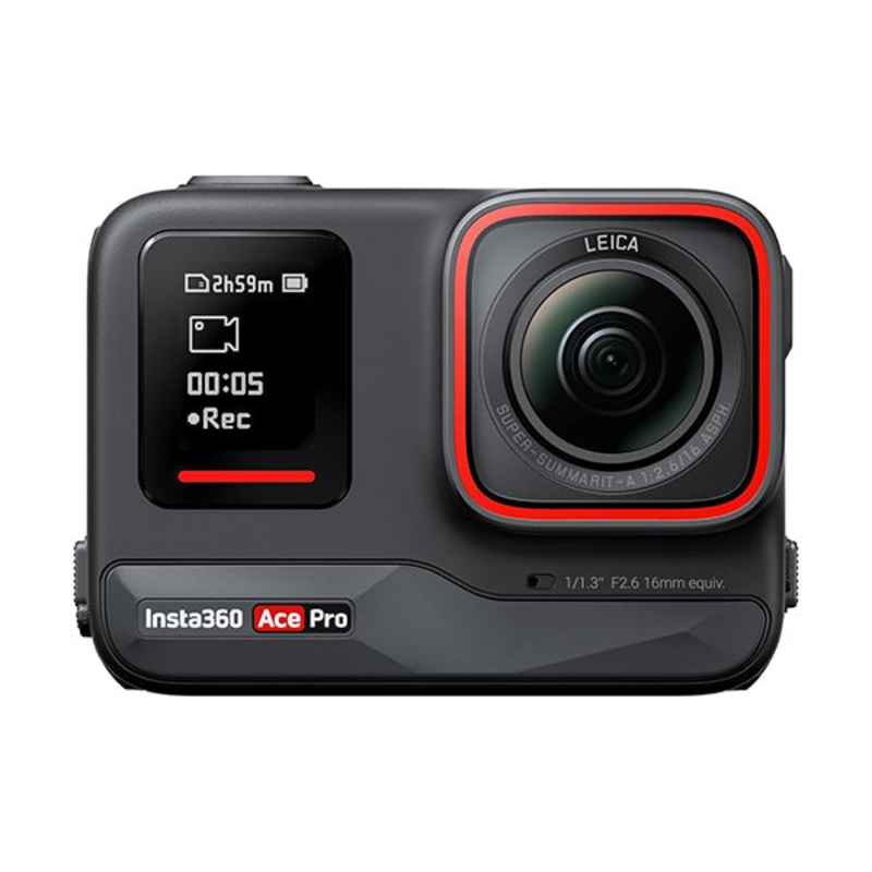 Insta360 Ace Pro Waterproof Action Camera Co-Engineered with Leica, 4K120fps, 2.4 Flip Screen & Advanced AI Features