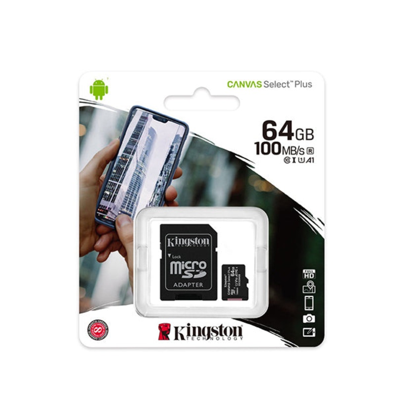 Kingston Micro SD 64GB Class 10 – SDCS2/64GB