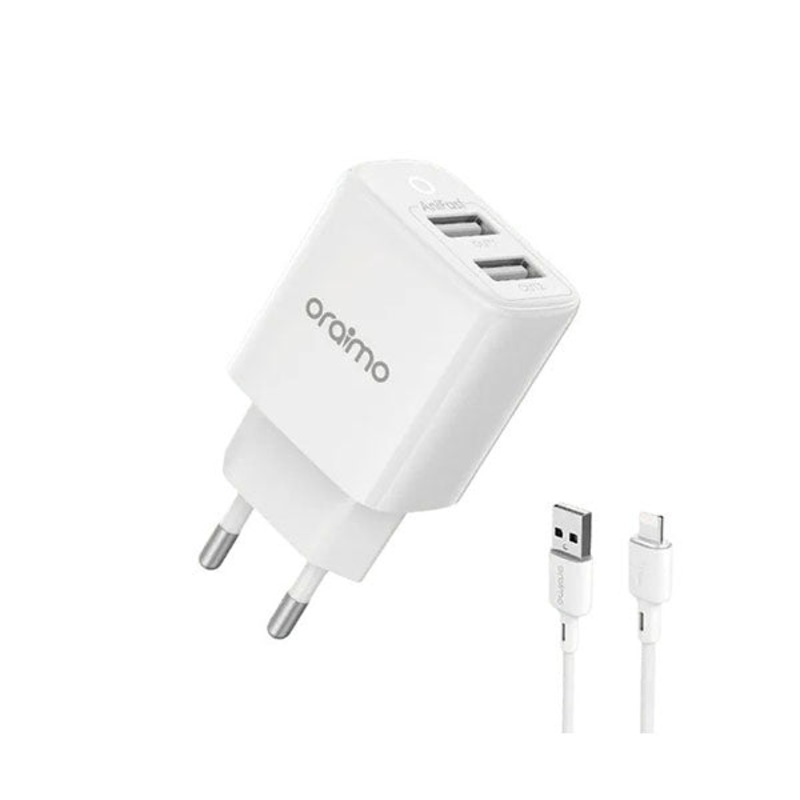 Oraimo Firefly 2U OCW-E67D +L53, 12W Wall Charger Kit