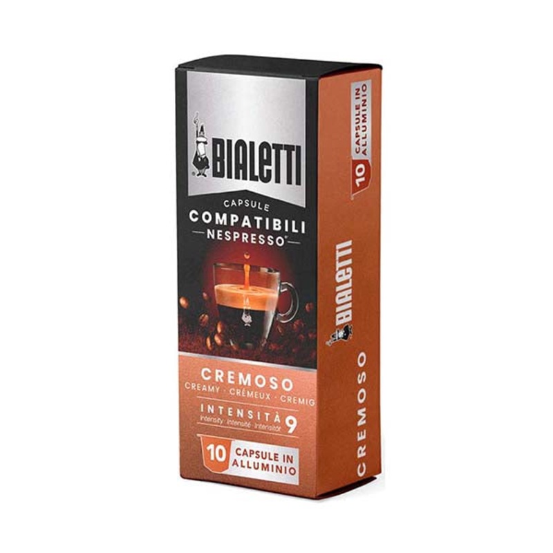 Bialetti, 10 Pcs Nespresso Compatible Capsules, Cremoso – 096080352