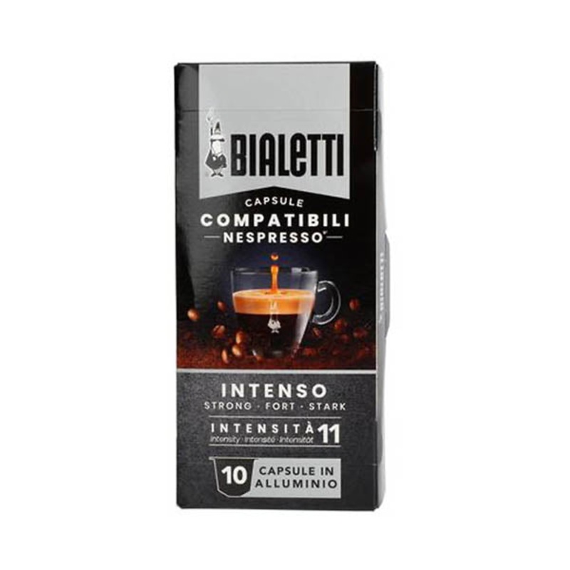 Bialetti, 10 Pcs Nespresso Compatible Capsules, Intenso – 096080351