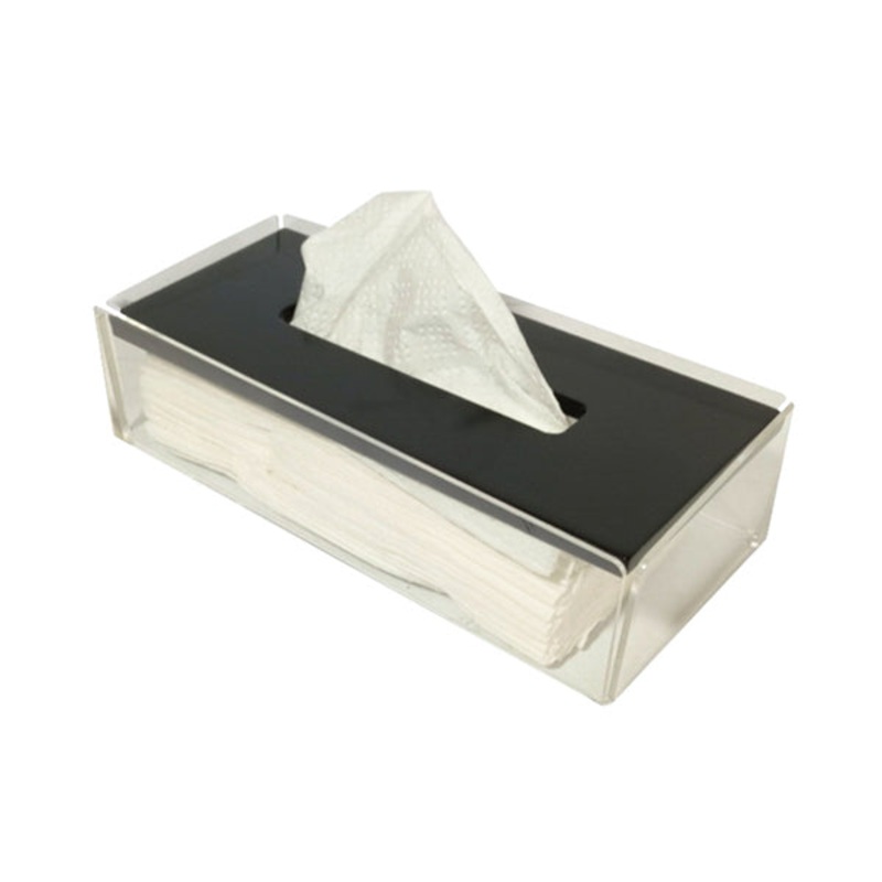 Flow Wooden Plexi Tissue Box|Black|Light Walnut|Natural|Wenge|Brand New