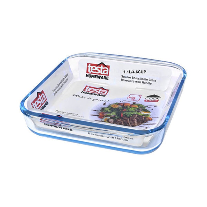 Testa Glass Bakeware 1.1L Square – 2734040025