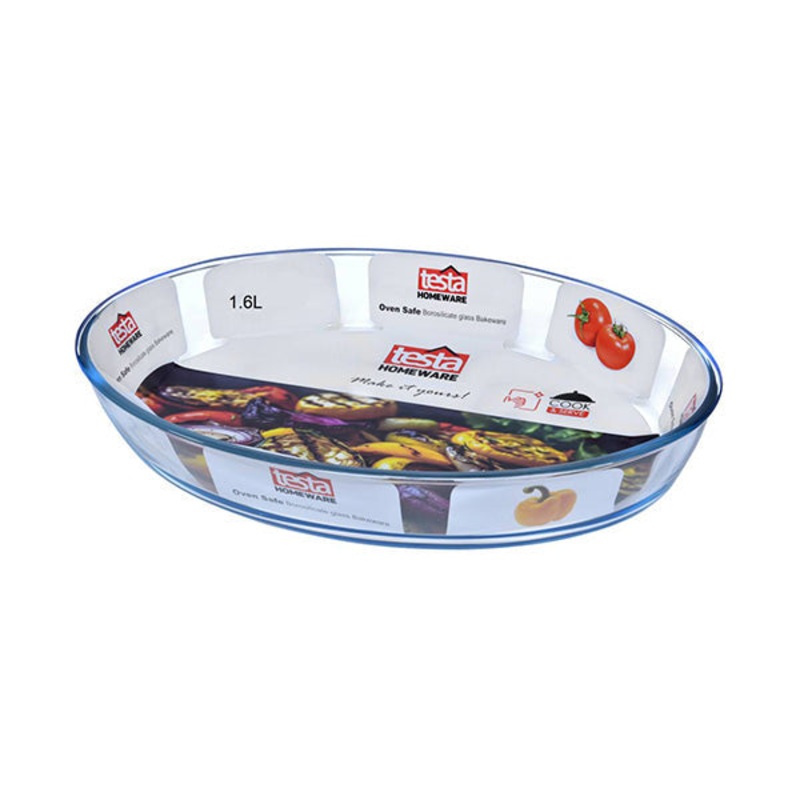 Testa Glass Bakeware 1.6L Oval – 2734040021