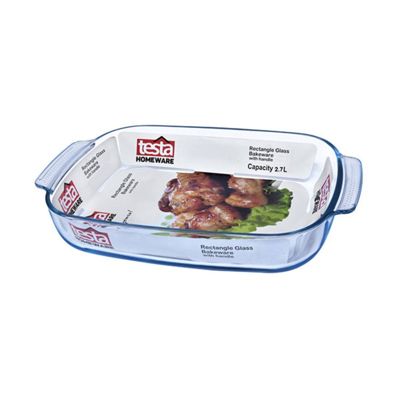 Testa Glass Bakeware 2.7L Rectangle with Handle – 2734040028
