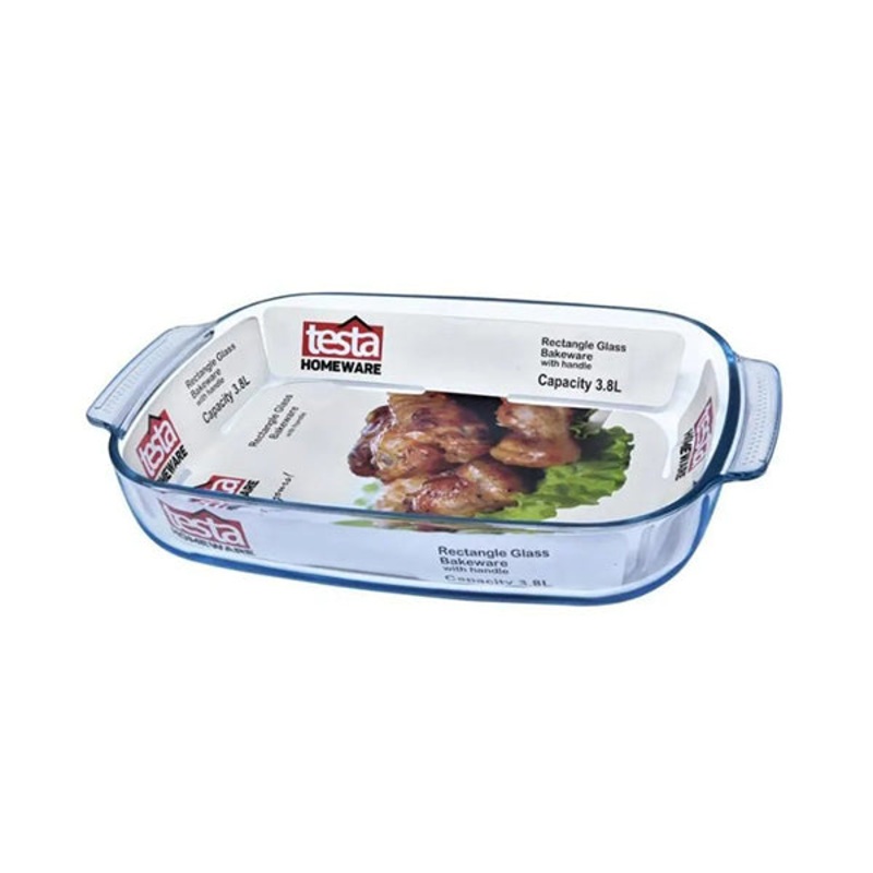 Testa Glass Bakeware 3.8L Rectangle with Handle – 2734040029