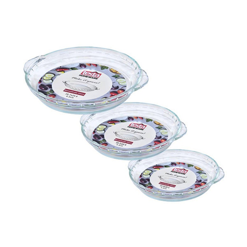 Testa, Pie Dish Round – 116|Transparent|Brand New