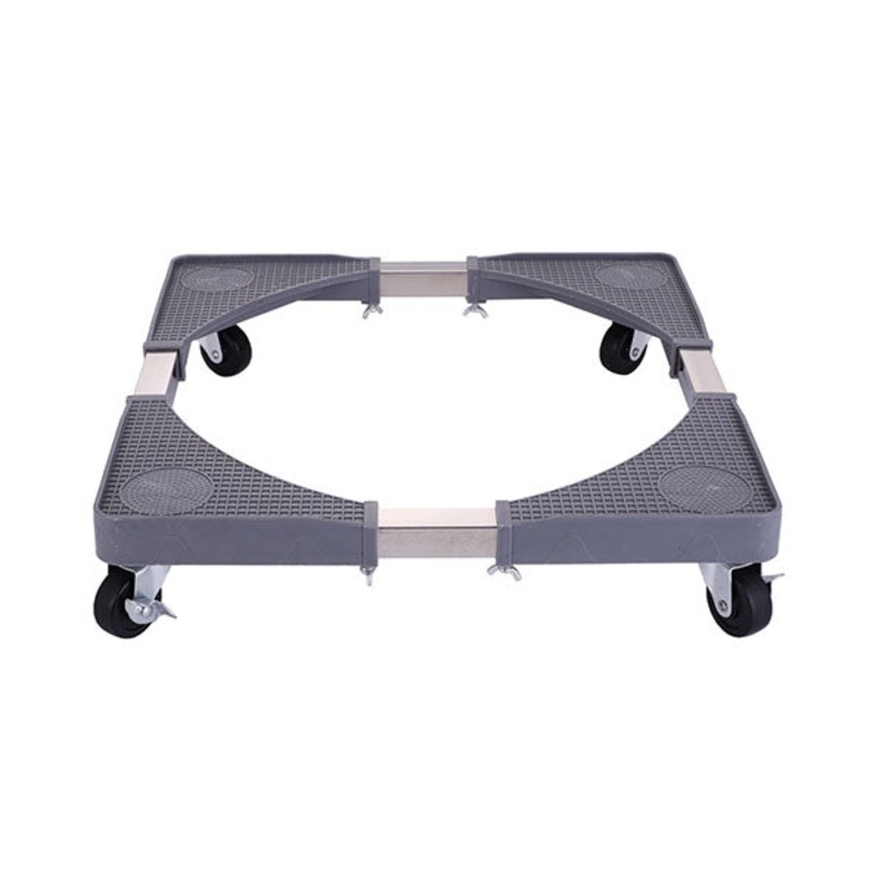 Zilan Stand for Fridge, Adjustable Dimension, Metal Body, Plastic Corners, Load Up To 300Kg Max, 4 Wheels – ZLN1642