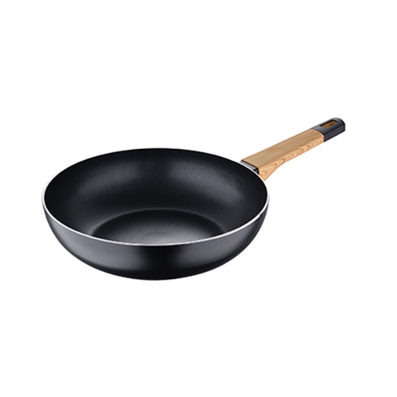 Bergner, Wok 28X7.5Cm Pressed Aluminium Ind – Bg-34627-Bk