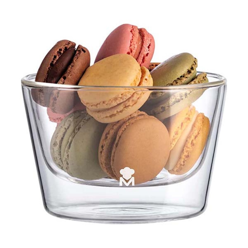 MasterPro Breakfast and Dessert Bowl 360Ml Double Wall Borosilicate Barware Mixology – BGMP-20102